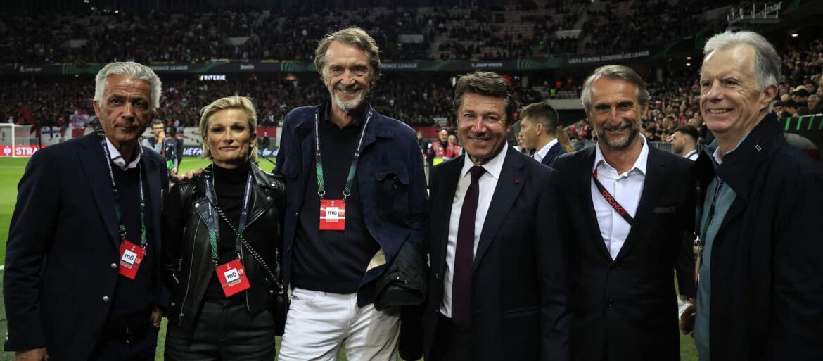 INEOS at OGC Nice, including Sir Jim Ratcliffe and Jean-Claude Blanc