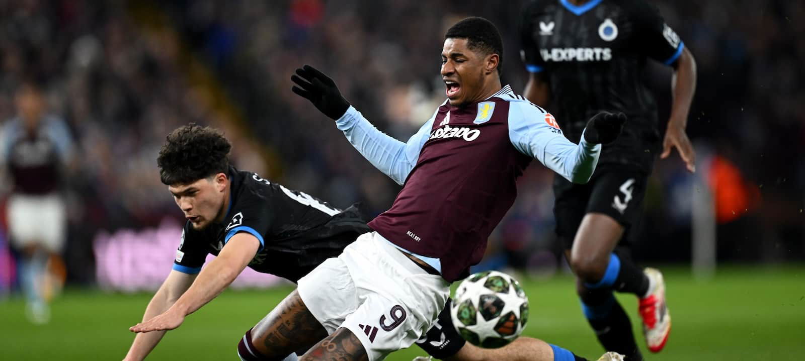 Marcus Rashford runs riot as Aston Villa advance to Champions League  quarter-finals in win vs. Club Brugge - Man United News And Transfer News |  The Peoples Person