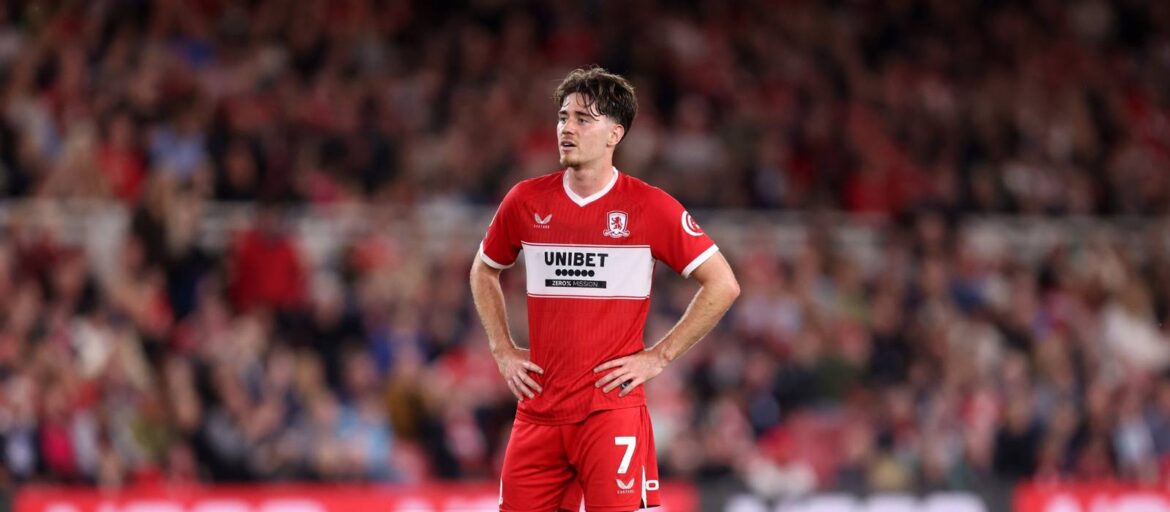 Middlesbrough midfielder Hayden Hackney