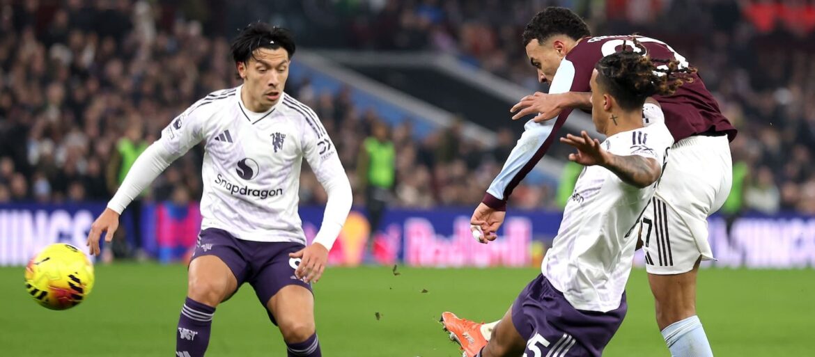 Picture of Morgan Rogers' goal vs United